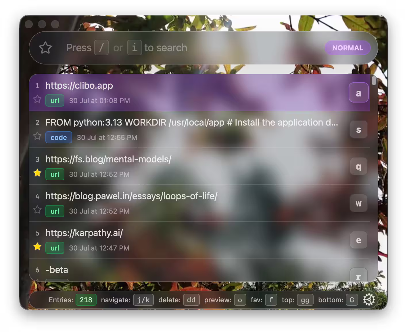 Clibo Main Interface